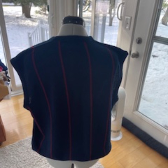 Vintage Izod Lacoste Navy Sweater Vest - L - Picture 3 of 6